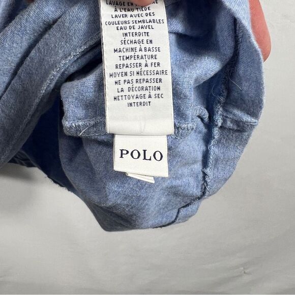 Polo by Ralph Lauren Mens Heather Blue V-Neck Tee 0646 - Picture 7 of 10